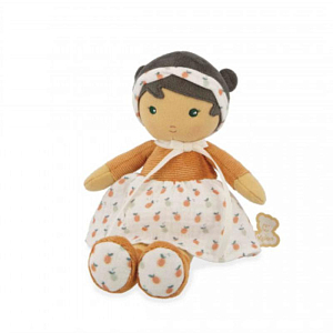 Текстильная кукла Kaloo "Eloise", в орнажевом платье, серия "Tendresse de Kaloo", 25 см
